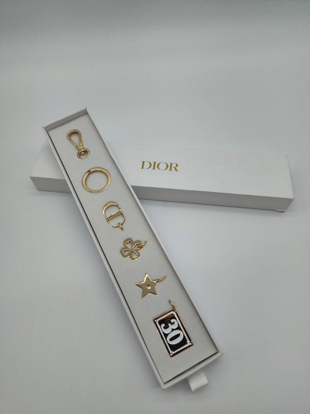 DIOR Lucky Charms Jewelry Box Gold Tone Gift Set NIB Beauty Collectible